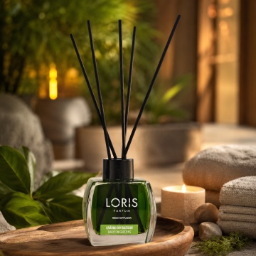 Odorizant de Cameră cu Bețișoare Parfumate Loris Parfum Grădini din Babilon, 120 ml, Esență Babylon Gardens, Miros Elegant și Persistent - Img 2