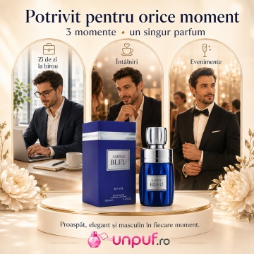 Parfum Ambre Bleu Rave 100 ml, Apa De Parfum, Barbati - Img 6