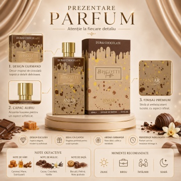 Parfum Anfar 1950 Dubai Chocolate Biscotti Truffle 80 ml - Img 3