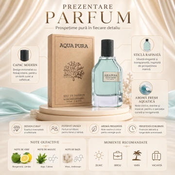 Parfum Aqua Pura Eau de Parfum 70ml, tip arăbesc, Unisex, Damă, Bărbat - Img 3