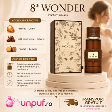 Parfum Arăbesc 8th Wonder French Avenue 100 ml, Apă de Parfum Unisex, Damă și Bărbat, Inspirat Kajal IV, Aromă Oriental Floral Ambrată cu Bergamotă, Fructe Dulci, Șofran, Rășini, Iasomie, Trandafir, Ambră, Lemn de Santal, Mosc și Vanilie - Img 9