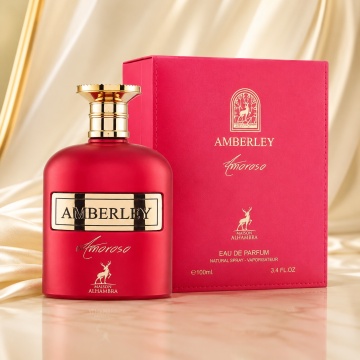 Parfum Arăbesc Alhambra Amberley Amoroso Maison Alhambra 100 ml, Apă de Parfum Damă, Aromă Oriental Modernă, Inspirat Musc Noble Guerlain