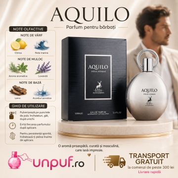 Parfum Arăbesc Alhambra Aquilo Pour Homme Maison Alhambra 100 ml, Apă de Parfum Bărbați, Aromă Aromatic Lemnoasă, Inspirat Aqua Pour Homme - Img 9