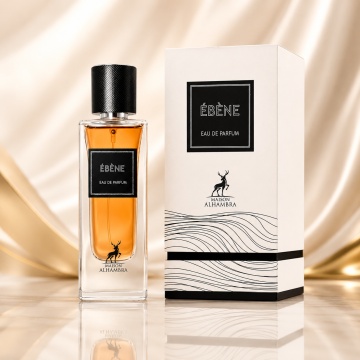 Parfum Arăbesc Alhambra Ébène Maison Alhambra 90 ml, Apă de Parfum Bărbați, Aromă Lemnos Aromată, Profil Ambrat Vanilat