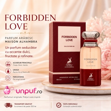 Parfum Arăbesc Alhambra Forbidden Love Maison Alhambra 80 ml, Apă de Parfum Unisex, Damă și Bărbat, Aromă Oriental Modernă, Inspirat Lost Cherry - Img 10