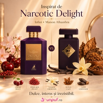 Parfum Arăbesc Alhambra Infini Intoxicating Cherry Maison Alhambra 100 ml, Apă de Parfum Unisex, Damă și Bărbat, Aromă Fructat Gurmandă, Inspirat Narcotic Night - Img 8