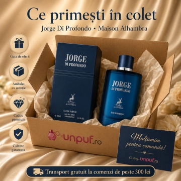 Parfum Arăbesc Alhambra Jorge Di Profondo Maison Alhambra 100 ml, Apă de Parfum Bărbați, Aromă Acvatic Proaspătă, Inspirat Acqua di Gio Profondo - Img 4