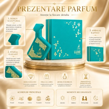 Parfum Arăbesc Alhambra Luxe Emerald Maison Alhambra 100 ml, Apă de Parfum Unisex, Damă și Bărbat, Aromă Oriental Modernă, Inspirat Greenwich Village - Img 3