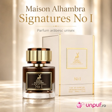 Parfum Arăbesc Alhambra Signatures No. I Maison Alhambra 50 ml, Apă de Parfum Unisex, Damă și Bărbat, Aromă Lemnoasă cu Piele și Tabac - Img 2