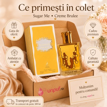 Parfum Arăbesc Alhambra Sugar Me Creme Brulee Maison Alhambra 100 ml, Apă de Parfum Damă, Aromă Gurmand Dulce, Inspirat Escapade Gourmande - Img 4