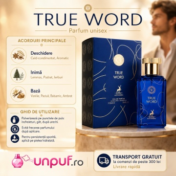 Parfum Arăbesc Alhambra True Word Maison Alhambra 100 ml, Apă de Parfum Unisex, Damă și Bărbat, Aromă Oriental Modernă, Inspirat Blue Talisman - Img 9