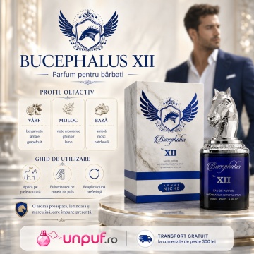 Parfum Arăbesc Armaf Bucephalus No. XII 100 ml, Apă de Parfum Bărbat, Aromă Lemnos Condimentată, Fresh, Elegantă și Masculină, Inspirată de Bleu de Chanel - Img 9