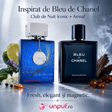 Parfum Arăbesc Armaf Club De Nuit Blue Iconic 105 ml, Apă de Parfum Bărbat, Aromă Lemnos Aromatică, Fresh, Elegantă, Masculină și Magnetică, Inspirată de Bleu De Chanel - Img 8