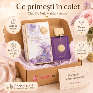 Parfum Arăbesc Armaf Club De Nuit Maleka 105 ml, Apă de Parfum Damă, Aromă Feminină Aromatic Orientală Inspirată de Queen of Silk - Img 4