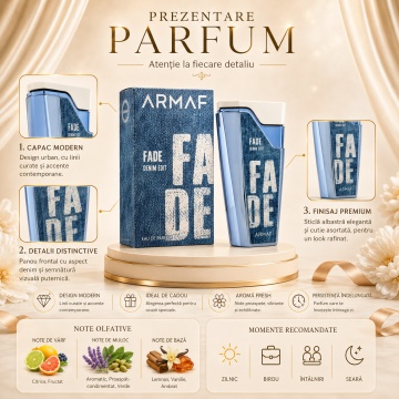 Parfum Arăbesc Armaf Fade Denim 80 ml, Unisex, Damă, Bărbat, edp - Img 3