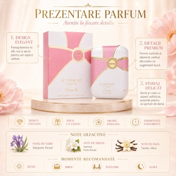 Parfum Arăbesc Armaf Le Parfait Pour Femme Panache 100 ml, Apă de Parfum Unisex Damă și Bărbat, Aromă Floral Fructată Inspirată de Chance Eau Fraiche - Img 3
