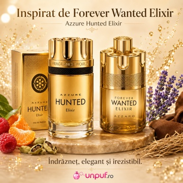 Parfum Arăbesc Azzure Hunted Elixir 100 ml, Apă de Parfum Bărbat, Aromă Aromatic Condimentată Intensă, Elegantă, Puternică și Masculină, Inspirată de Azzaro Forever Wanted Elixir - Img 8