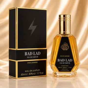 Parfum Arăbesc Bad Lad Eau de Parfum 50 ml, Bărbat, Aromă Oriental Lemnos Gourmand, Condimentată, Intensă și Masculină, Inspirată de Bad Boy Le Parfum Carolina Herrera