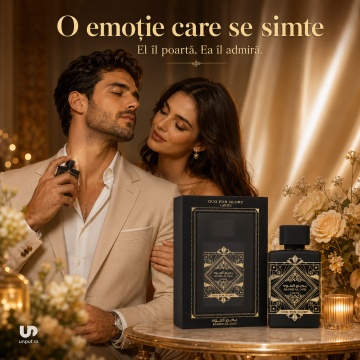 Parfum Arăbesc Bade’e Al Oud For Glory Lattafa 100 ml, Apă de Parfum Unisex, Aromă Oriental Lemnoasă cu Lavandă, Nucșoară, Șofran, Lemn de Agar Oud, Paciuli și Mosc - Img 5