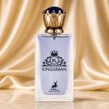 Parfum Arăbesc Bărbat Kingsman Maison Alhambra 100 ml, Apă de Parfum, Inspirat de K Dolce & Gabbana, Aromă Lemnos Aromatică cu Boabe de Ienupăr, Citrice, Lămâie, Portocală, Lavandă, Salvie, Piper, Mușcată, Cedru, Paciuli și Vetiver - Img 2