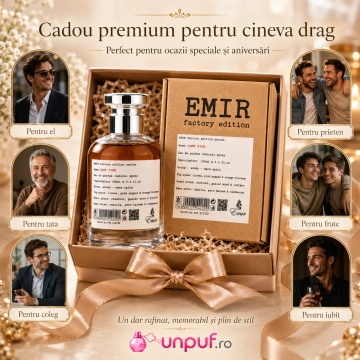 Parfum Arăbesc Camp Fire Factory Edition Emir 100 ml, Apă de Parfum Unisex Damă și Bărbat, Aromă Aromatic Condimentată, Caldă, Lemnoasă și Memorabilă, Inspirată de By The Fireplace Maison Margiela - Img 7