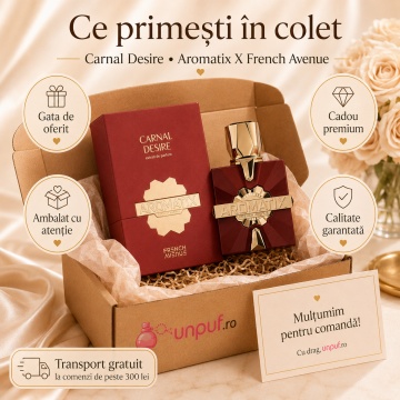 Parfum Arăbesc Carnal Desire Aromatix French Avenue 100 ml, Apă de Parfum Unisex, Damă și Bărbat, Inspirat Cuir Infrarouge Maison Crivelli, Aromă Intensă Orientală cu Fructe Roșii, Caramel, Condimente, Trandafir, Piele, Oud, Lemn, Mosc și Note Pudrate - Img 4