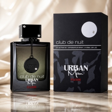 Parfum Arăbesc Club De Nuit Urban Man Elixir Armaf 105 ml, Apă de Parfum Bărbat, Aromă Oriental Fougere, Intensă, Aromatică și Masculină, Inspirată de Sauvage Dior