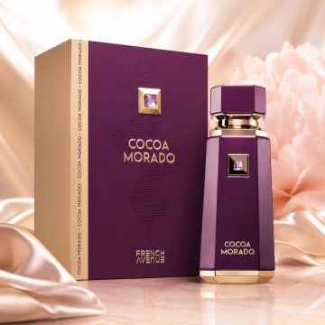 Parfum Arăbesc Cocoa Morado French Avenue 100 ml, Apă de Parfum Unisex, Damă și Bărbat, Inspirat Oud Cadenza Maison Crivelli, Aromă Gourmand Orientală cu Cacao, Rom, Scorțișoară, Șofran, Cardamom, Ghimbir, Curmale, Oud, Tămâie, Vanilie, Tonka, Piele și Pa