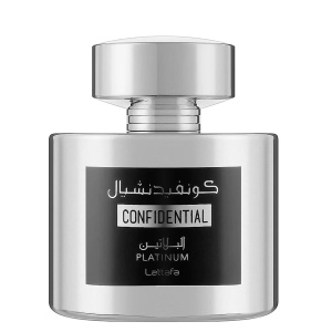 Parfum Arăbesc Confidential Platinum Lattafa 100 ml, Apă de Parfum Bărbați, Aromă Lemnos Aromatică Fresh Sportivă cu Chiparos, Bergamotă, Citrice, Piper Negru, Note Marine, Note Lemnoase, Tămâie, Ambră Gri, Labdanum, Mosc și Mușchi - Img 12