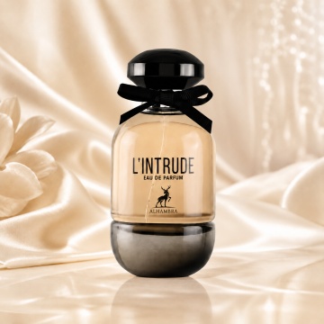 Parfum Arăbesc Damă Intrude Maison Alhambra 100 ml, Apă de Parfum, Inspirat de L’Interdit Givenchy, Aromă Oriental Florală cu Pară, Bergamotă, Floare de Portocal, Iasomie, Tuberoză, Vanilie, Ambroxan, Paciuli și Vetiver - Img 2