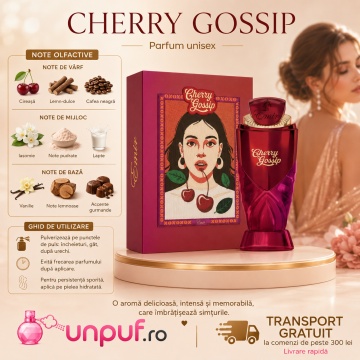 Parfum Arăbesc Emir Cherry Gossip Eau de Parfum 100 ml, Damă, Aromă Fructat Gourmand Cireșe, Dulce, Intensă și Feminină, Inspirată de Black Opium Over Red - Img 9