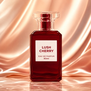 Parfum Arăbesc Fragrance World Lush Cherry 100 ml, Apă de Parfum Unisex, Damă și Bărbat, Aromă Fructat Gurmandă cu Cireșe, Fructe Roșii, Migdale Amare, Lichior de Cireșe, Iasomie, Trandafir, Tonka, Mosc și Vanilie - Img 2