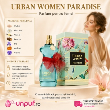 Parfum Arabesc Fragrance World Urban Women Paradise Eau De Parfum 100 Ml - Img 9