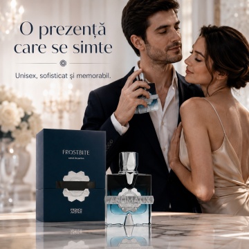 Parfum Arăbesc French Avenue Aromatix Frostbite 100 ml, Apă de Parfum Unisex, Damă și Bărbat, Inspirat Ambassador Men, Aromă Aromatic Orientală Fresh Fructată cu Citrice, Condimente, Note Proaspete, Flori Albe, Lavandă, Note Calde, Lemn de Cedru, Ambră și - Img 5