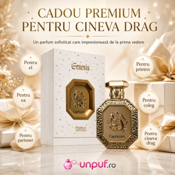 Parfum Arăbesc Genesis Capricorn French Avenue 90 ml, Apă de Parfum Unisex, Damă și Bărbat, Inspirat Babycat, Aromă Aromatic Orientală Ambrată și Vanilată cu Citrice, Condimente, Note Proaspete, Flori Albe, Lavandă, Note Calde, Lemn de Cedru, Ambră, Mosc, - Img 7