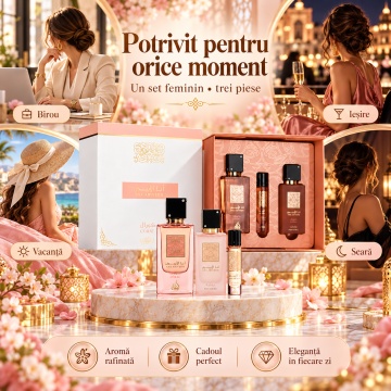 Parfum Arăbesc Gift Set Ana Abiyedh Coral 60Ml + 12 Ml Hairmist - Img 8