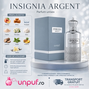 Parfum Arăbesc Hamidi Insignia Argent 105 ml, Damă, edp - Img 9
