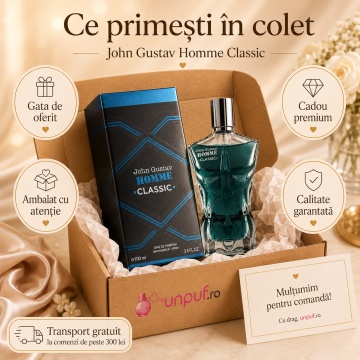 Parfum Arăbesc John Gustav Homme Classic Fragrance World 100 ml, Apă de Parfum Bărbat, Aromă Aromatic Lemnoasă Clasică cu Bergamotă, Lămâie, Lavandă, Vetiver, Geranium, Salvie, Cedru, Ambră și Mosc - Img 4