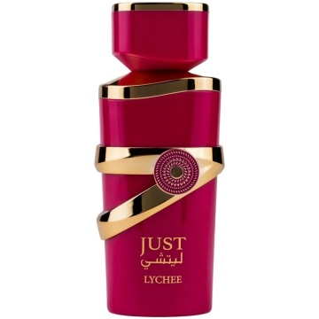 Parfum Arăbesc Just Lychee Fragrance World 100 ml, Apă de Parfum Damă, Aromă Floral Fructată cu Lici, Ananas, Caramel, Coacăză Neagră, Ambră, Lăcrămioară, Trandafir, Mosc, Mușchi și Vanilie - Img 12