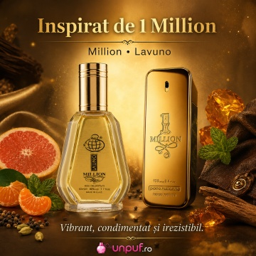Parfum Arăbesc La Uno Million Fragrance World 50 ml, Apă de Parfum Bărbat, Aromă Lemnos Condimentată Ambrată cu Grapefruit, Mandarină Roșie, Mentă, Condimente, Scorțișoară, Trandafir, Patchouli, Ambră, Note Lemnoase și Piele - Img 8