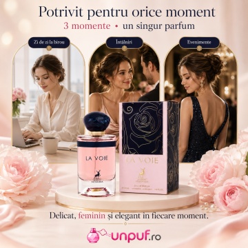Parfum Arăbesc La Voie Maison Alhambra EDP 100 ml Femei, Inspirat My Way Giorgio Armani, Aromă Florală cu Bergamotă, Floare de Portocal, Iasomie, Tuberoză, Cedru, Mosc și Vanilie - Img 6