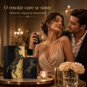 Parfum Arăbesc Lail Maleki Lattafa 100 ml, Apă de Parfum Unisex Damă și Bărbat, Aromă Oriental Floral Fructată cu Fructe, Citrice, Condimente, Miere, Iasomie, Gardenie, Orhidee, Santal, Mosc, Caramel și Ambră - Img 5