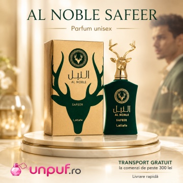 Parfum Arăbesc Lattafa Al Noble Safeer 100 ml, Apă de Parfum Unisex, Aromă Lemnos Aromatică cu Artemisia, Bergamotă, Chimen, Note Verzi, Ienupăr, Labdanum, Lemn de Guaiac, Paciuli și Tămâie - Img 10