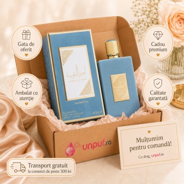 Parfum Arăbesc Lattafa Ameer Al Arab Imperium 100 ml, Apă de Parfum Bărbat, Aromă Masculină Elegantă cu Oud de Cambodgia, Bergamotă, Mosc, Salvie, Șofran, Lemn de Agar, Santal și Rășină - Img 4