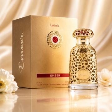 Parfum Arăbesc Lattafa Emeer 100 ml, Apă de Parfum Unisex, Aromă Citrică, Aromatică și Lemnoasă