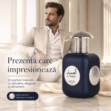 Parfum Arăbesc Lattafa Pride Al Ameed Silver EDP 100 ml Unisex, Inspirat 1872 For Men, Aromă Orientală cu Mandarină, Salvie, Ananas, Piper, Piele și Mosc - Img 6