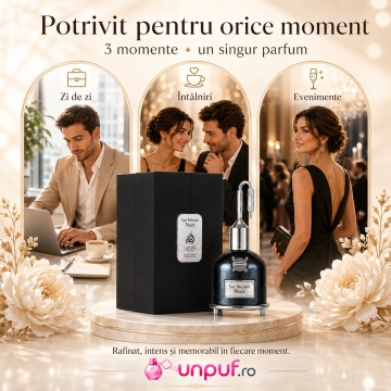 Parfum Arăbesc Lattafa Pride Sur Mesure Noir 100 ml, Apă de Parfum Damă, Aromă Intensă Lemnoasă și Condimentată cu Elemi, Pimento, Ambră, Scorțișoară, Cedru și Nucșoară - Img 6