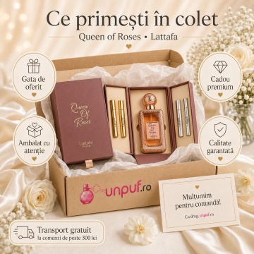 Parfum Arăbesc Lattafa Queen Of Roses 100 ml, Apă de Parfum Damă, Aromă Floral Orientală cu Trandafir, Piper Roz, Șofran, Paciuli, Ambră, Mosc și Vanilie - Img 4