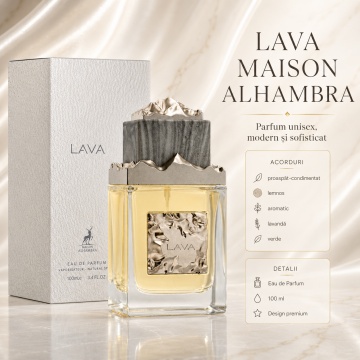 Parfum Arăbesc Lava Maison Alhambra 100 ml, Apă de Parfum Unisex, Damă și Bărbat, Aromă Oriental Ambrată cu Citrice, Condimente, Piper Roz, Rășini, Flori Albe, Tămâie, Ambră, Lemn de Santal și Mosc - Img 8