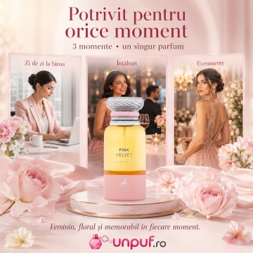 Parfum Arăbesc Maison Alhambra Pink Velvet 80 ml, Apă de Parfum Damă, Trandafir, Paciuli, Vanilie - Img 5